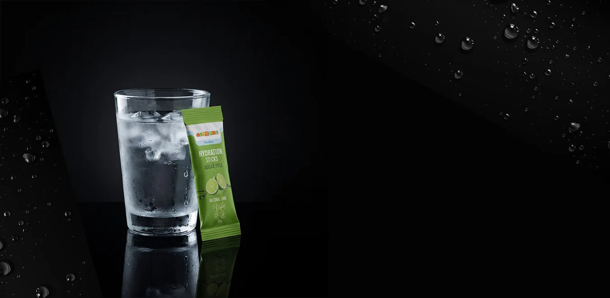 Gumazing Hydration sugar free electrolyte stick with refreshing water and ice