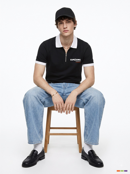 Every Sip Tells A Story Men's Polo T-Shirt.