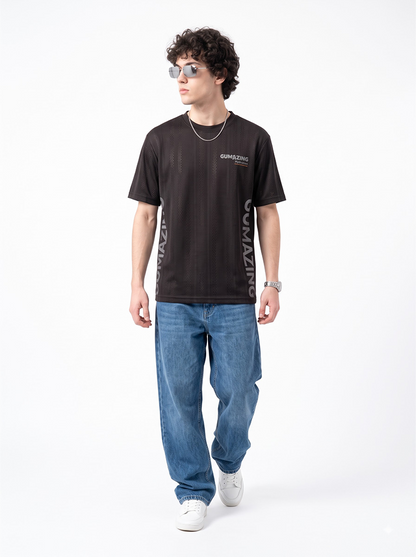 Be Different BeGumazing Men's Round-Neck T-Shirt - Black.