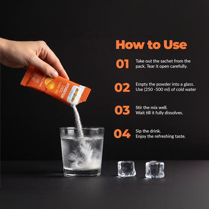 How to use Gumazing Hydration Citrus Zest electrolyte powder with cold water
