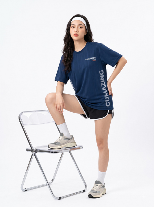 BeYou Unisex Round-Neck T-Shirt - Blue.