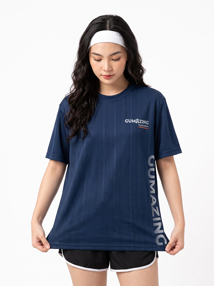 BeYou Unisex Round-Neck T-Shirt - Blue.